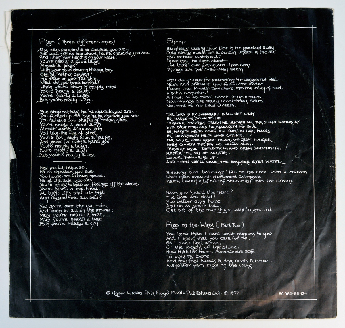 A0643 PINK FLOYD Animals (5C 062-98434)
